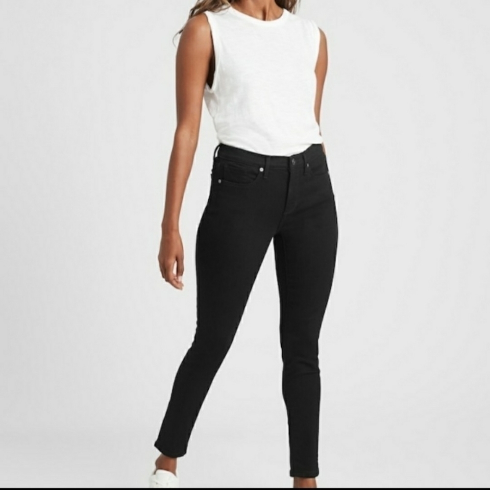 Banana Republic High-Rise Black Denim
